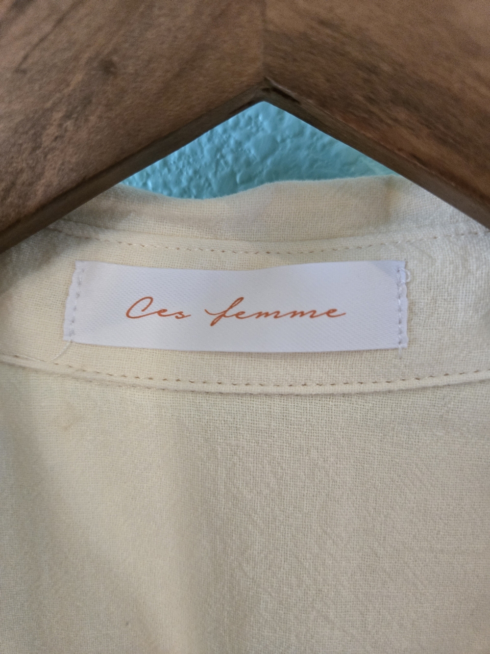 Ces Femme Cream Zipper-Front Utility Romper - Picture 3 of 5
